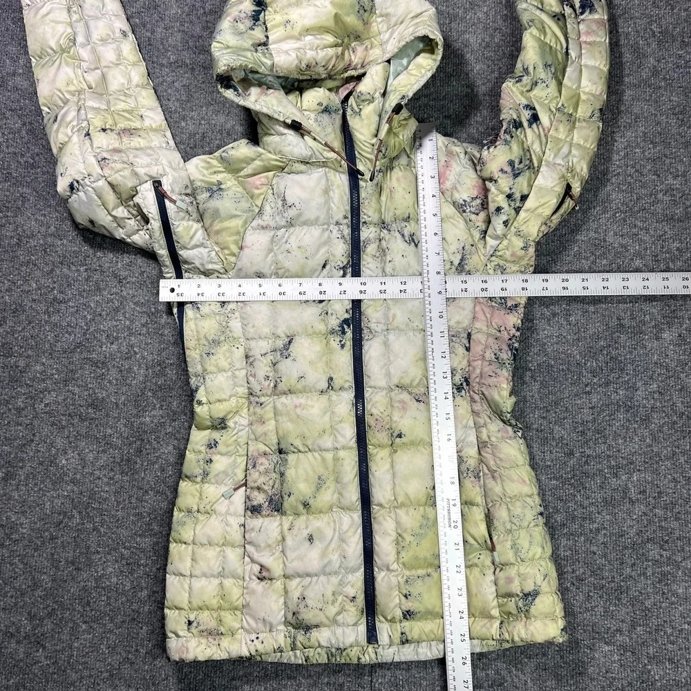Burton ak Baker Down‎ Jacket Women's XS Green Pink Tie Dye Puffer Hooded 10014